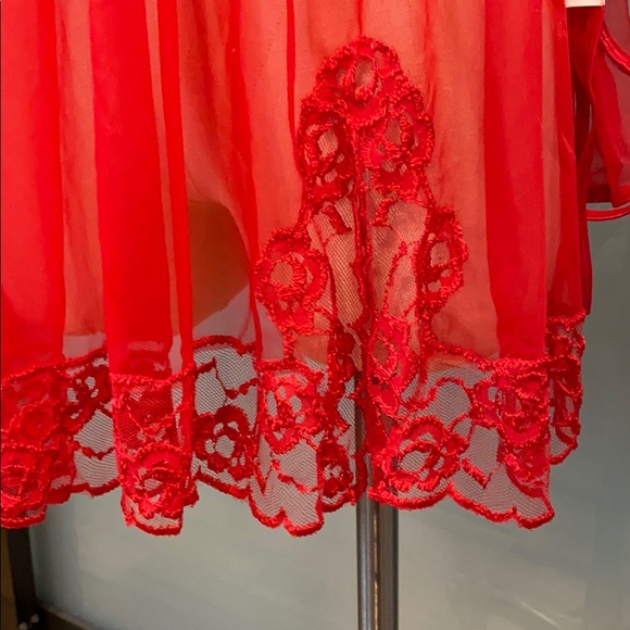 Fredericks of Hollywood Red Chemise Vintage (Size Large) NWT - Picture 3 of 5